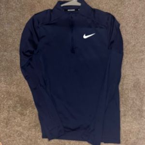 Navy half zip Nike jacket